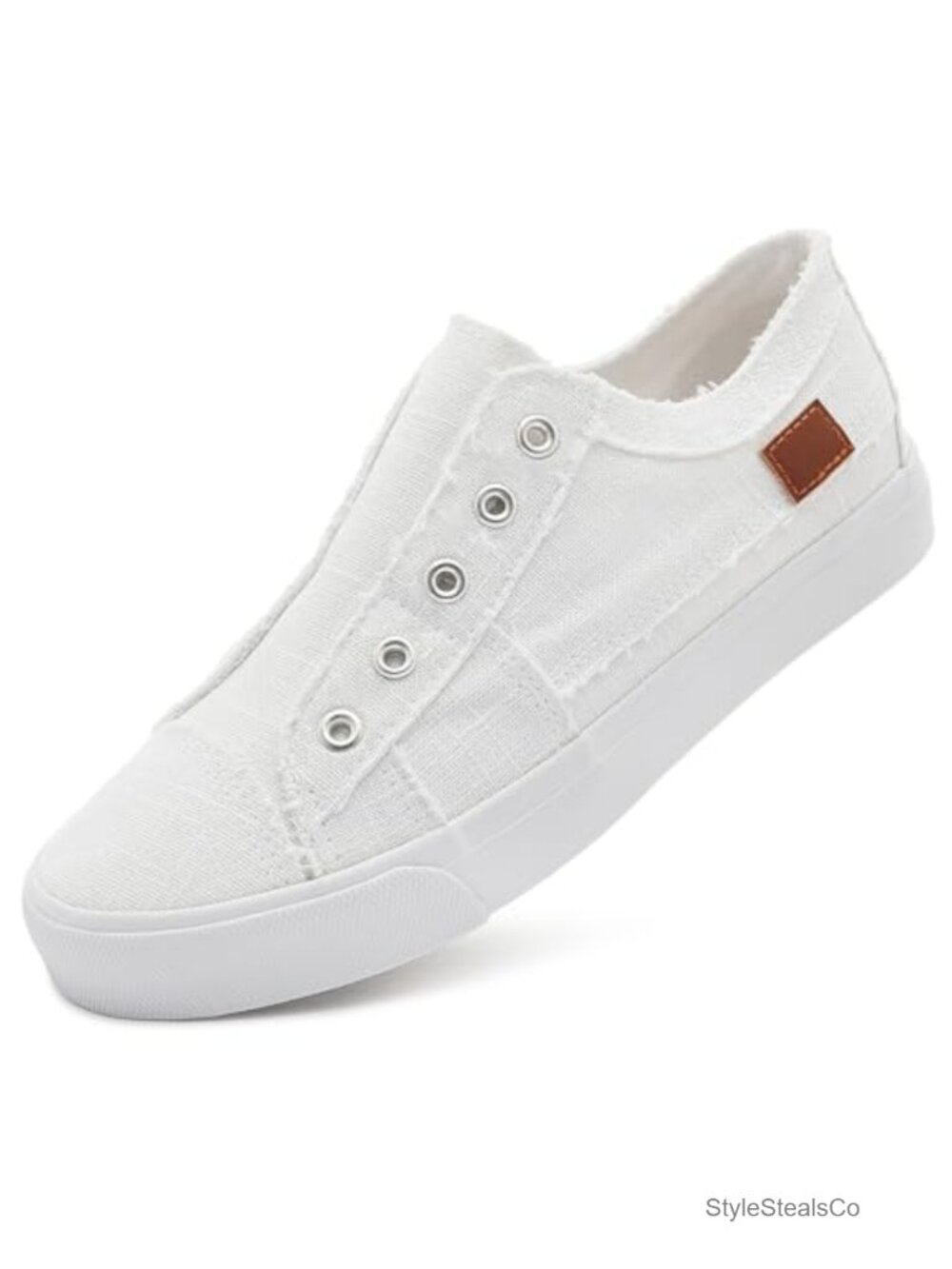 Women's Slip on Canvas Sneakers Non Slip Low Top Casual Shoes